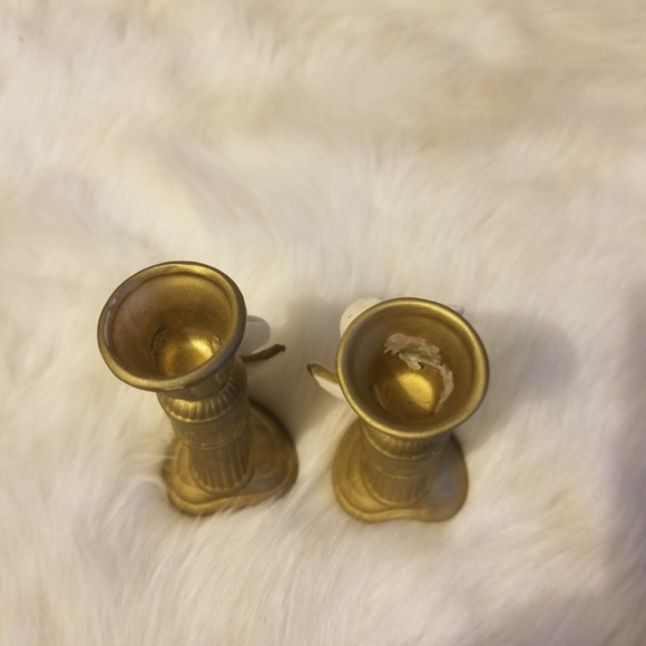 Cherub Porcelain Candle Holders (2) 1996 Vintage - Picture 5 of 8